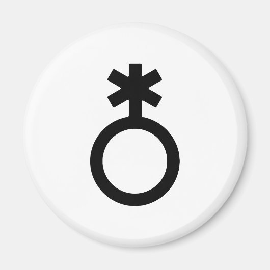 Non-binair geslachtssymbool magneet (Voorkant)