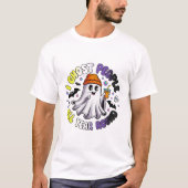 Non-binair Grappig Halloween – Ik spook mensen T-shirt (Voorkant)