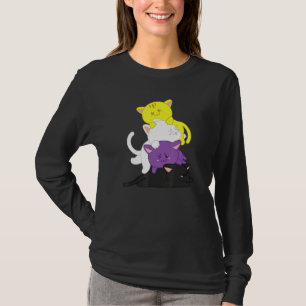 Non-binair Non-binaire Kat Lgbt Agender Supporter T-shirt