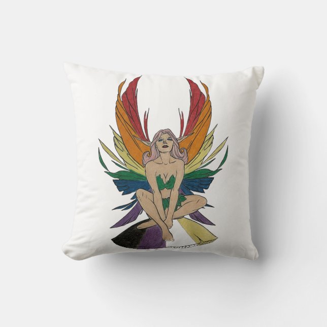 Non-binaire Faerie Kussen (Voorkant)