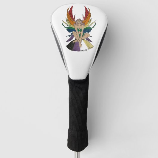 Non-binaire fee golfheadcover (Voorkant)