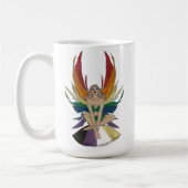 Non-binaire fee koffiemok (Links)