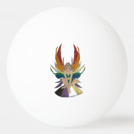 Non-binaire fee pingpongbal
