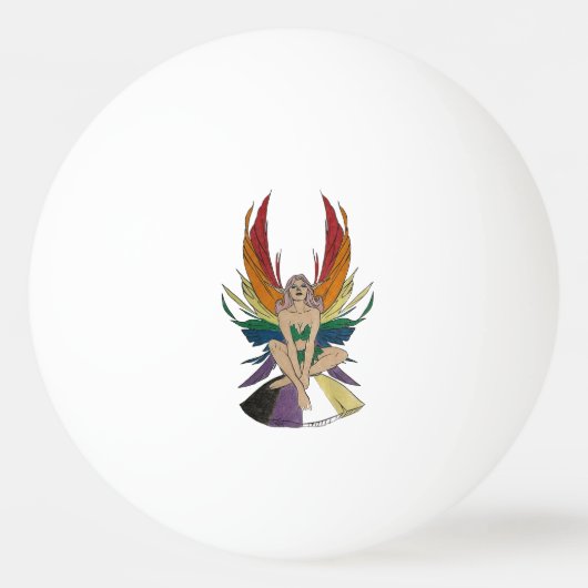 Non-binaire fee pingpongbal (Voorkant)