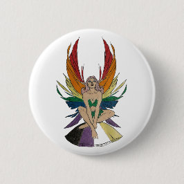 Non-binaire fee ronde button 5,7 cm