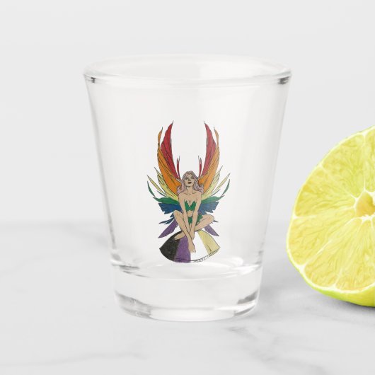 Non-binaire fee shot glas (Voorkant)