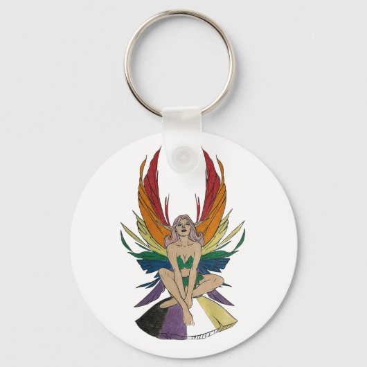 Non-binaire fee sleutelhanger (Voorkant)