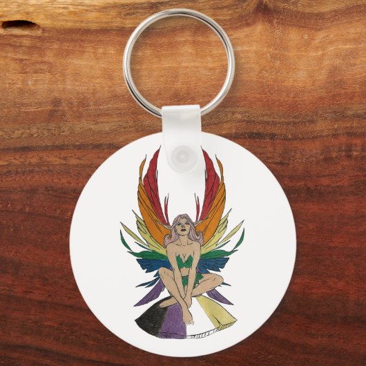 Non-binaire fee sleutelhanger (Voorkant)