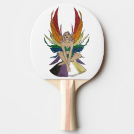 Non-binaire fee tafeltennisbatje