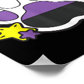 Non-binaire furry poot lgbtq maand gay rechten tro poster (Hoek)