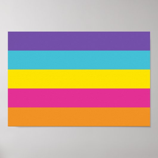 Non-binaire gendergroeps trots poster (Voorkant)