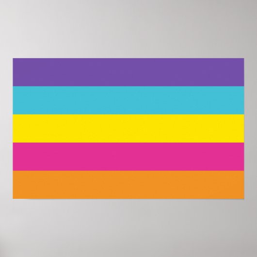 Non-binaire gendergroeps trots poster (Voorkant)
