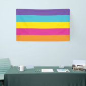 Non-binaire genderse trots spandoek (Beurs)