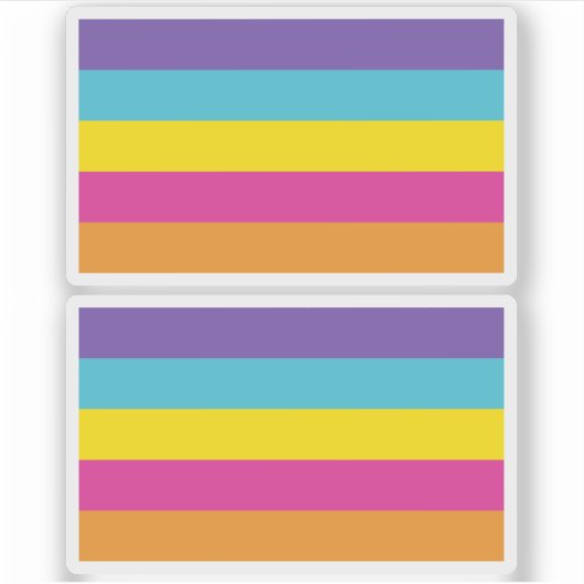 Non-binaire genderse trots sticker (Voorkant)