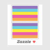 Non-binaire genderse trots sticker (Vel)