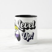 Non-binaire Pride Level Up Tijgerpoot Controller M Mok (Midden)