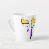 Non-binaire Pride-vlag Chai Latte Mok (Linkerhoek)