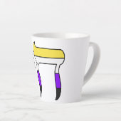 Non-binaire Pride-vlag Chai Latte Mok (Rechterhoek)