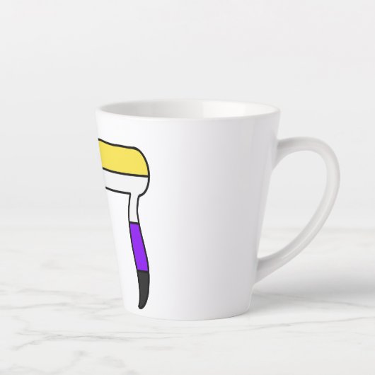 Non-binaire Pride-vlag Chai Latte Mok (Rechts)