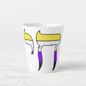 Non-binaire Pride-vlag Chai Latte Mok (Voorkant)
