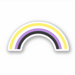 Non-binaire Regenboogsticker Sticker