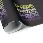 Non-binaire Retro Pride Cadeaupapier (Rol Hoek)