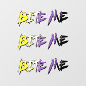 Non-Binaire Trots Bijt Me Raamsticker (Vel)