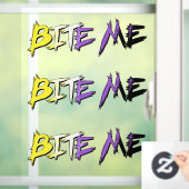 Non-Binaire Trots Bijt Me Raamsticker (Huis)