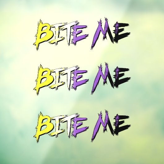 Non-Binaire Trots Bijt Me Raamsticker (Vel 3)