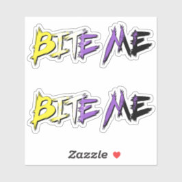 Non-Binaire Trots Bijt Me Sticker