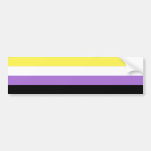 Non-binaire trots bumpersticker