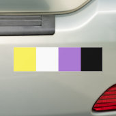 Non-binaire trots bumpersticker (Op auto)