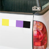 Non-binaire trots bumpersticker (Op Truck)