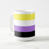 Non-binaire trots koffiemok (Voorkant links)