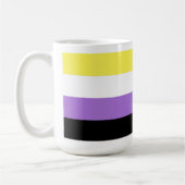 Non-binaire trots koffiemok (Links)