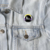 Non-binaire trots ronde button 3,2 cm (In situ)