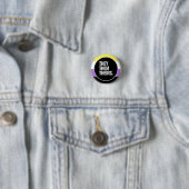 Non-binaire trots ronde button 3,2 cm (In situ)
