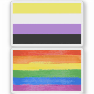 Non-binaire trots sticker