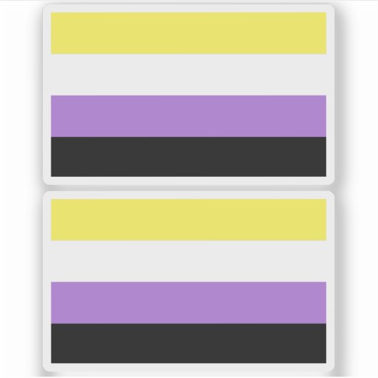 Non-binaire trots sticker (Voorkant)