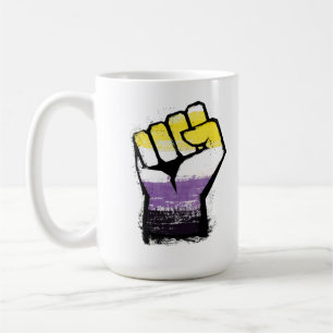 Non-binaire trotsprotestvuist koffiemok