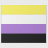 Non-binaire trotsvlag cadeaupapier (Vlak)
