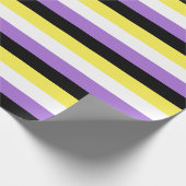 Non-binaire trotsvlag cadeaupapier (Hoek)
