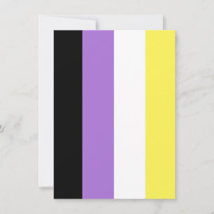 Non-binaire trotsvlag feestdagenkaart