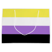Non-binaire trotsvlag groot cadeauzakje (Voorkant)
