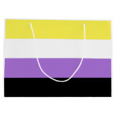 Non-binaire trotsvlag groot cadeauzakje (Achterkant)