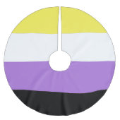 Non-binaire trotsvlag kerstboom rok (Voorkant)