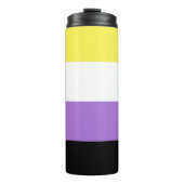 Non-binaire trotsvlag thermosbeker (Voorkant)