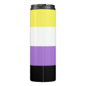 Non-binaire trotsvlag thermosbeker (Achterkant)