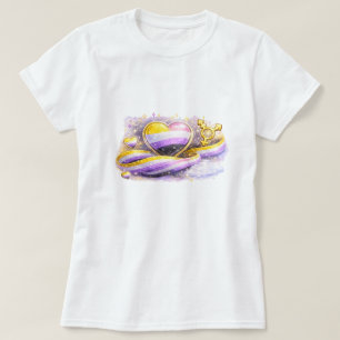 Non-Binaire Vlag Esthetische Pride T-Shirt