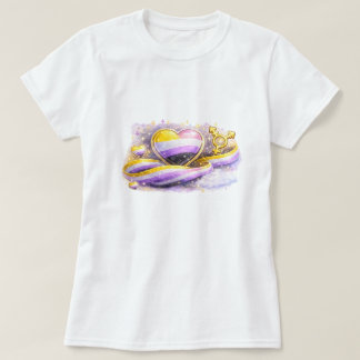 Non-Binaire Vlag Esthetische Pride T-Shirt
